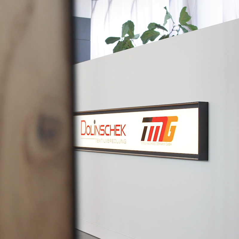 Fotodetail Empfangstheke Firma Dolinschek aus dem Rundgangfilm