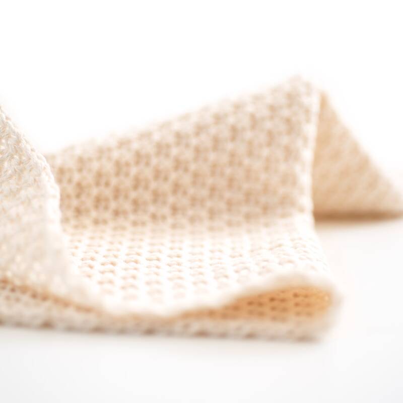Produktretusche eines gestrickten Wischtuchs von Sonnenstrick