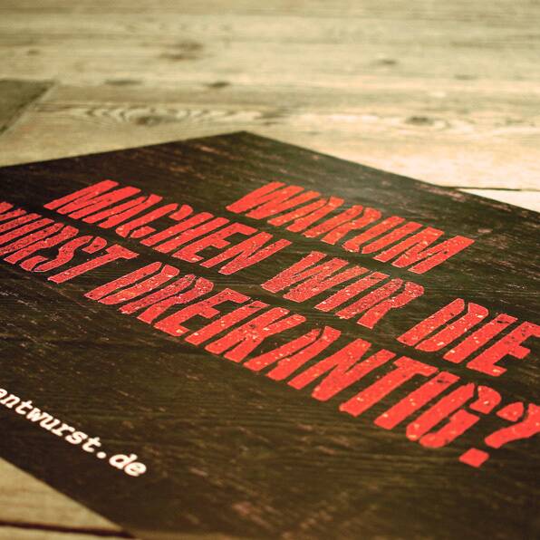 Foto Bodensticker Rostkantwurst