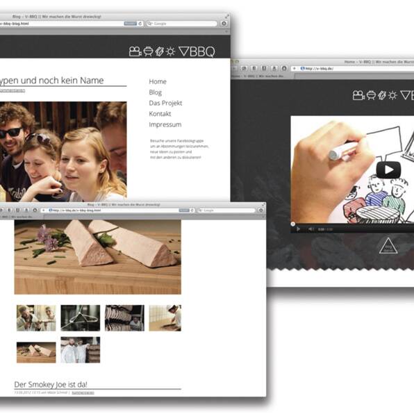 Ansicht der Website des Projekt Rostkantwurst