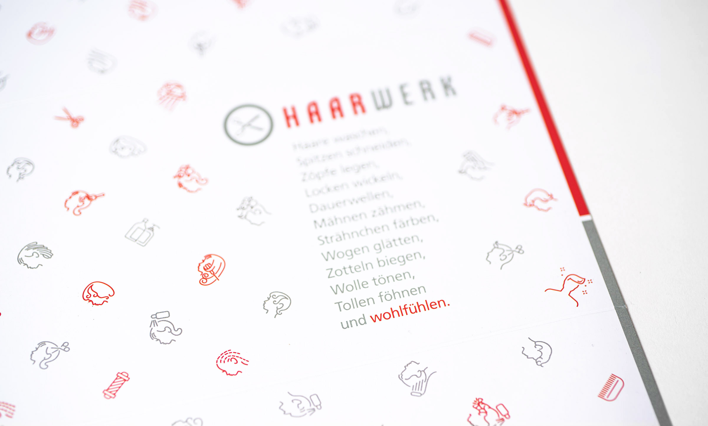 Fotodetail der gestalteten Gutscheinkarte von Haarwerk Eva Högner